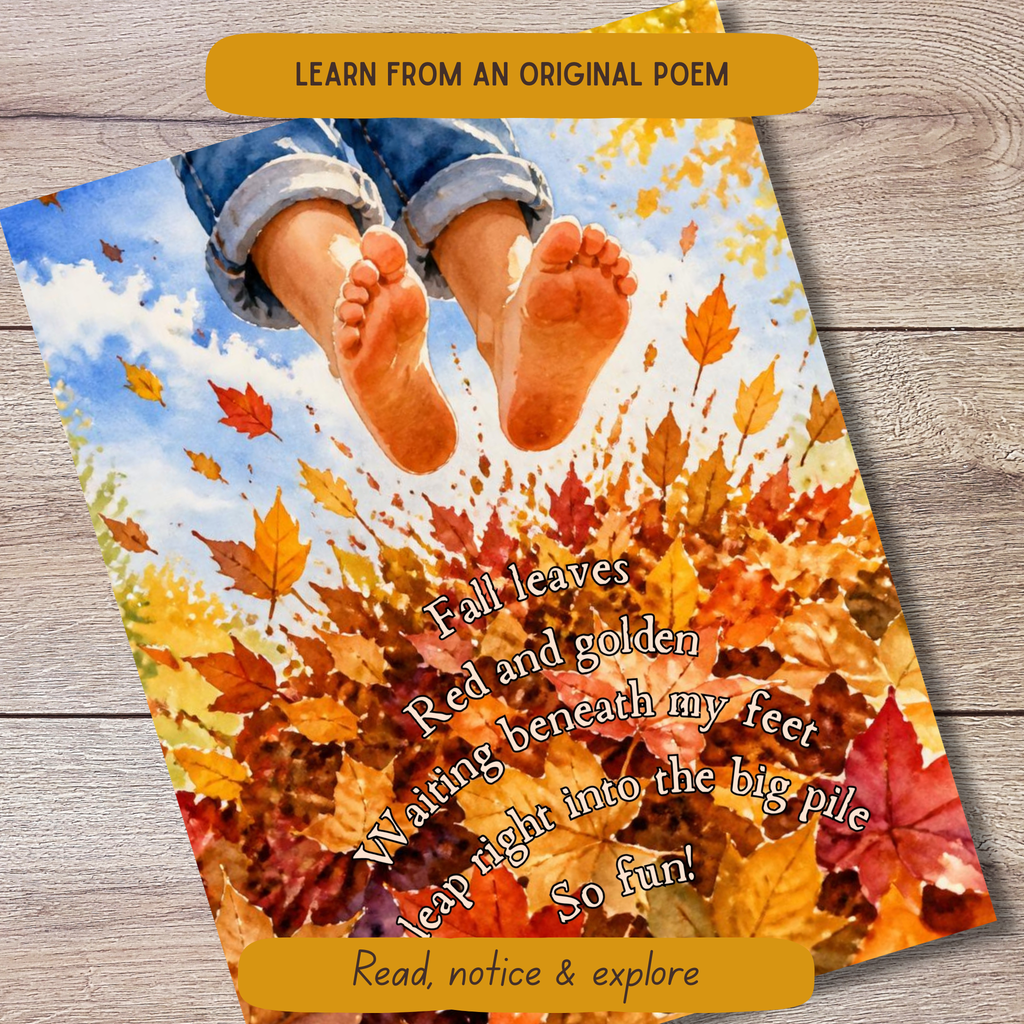Fall Cinquain Poetry Curriculum - Syllable and Didactic
