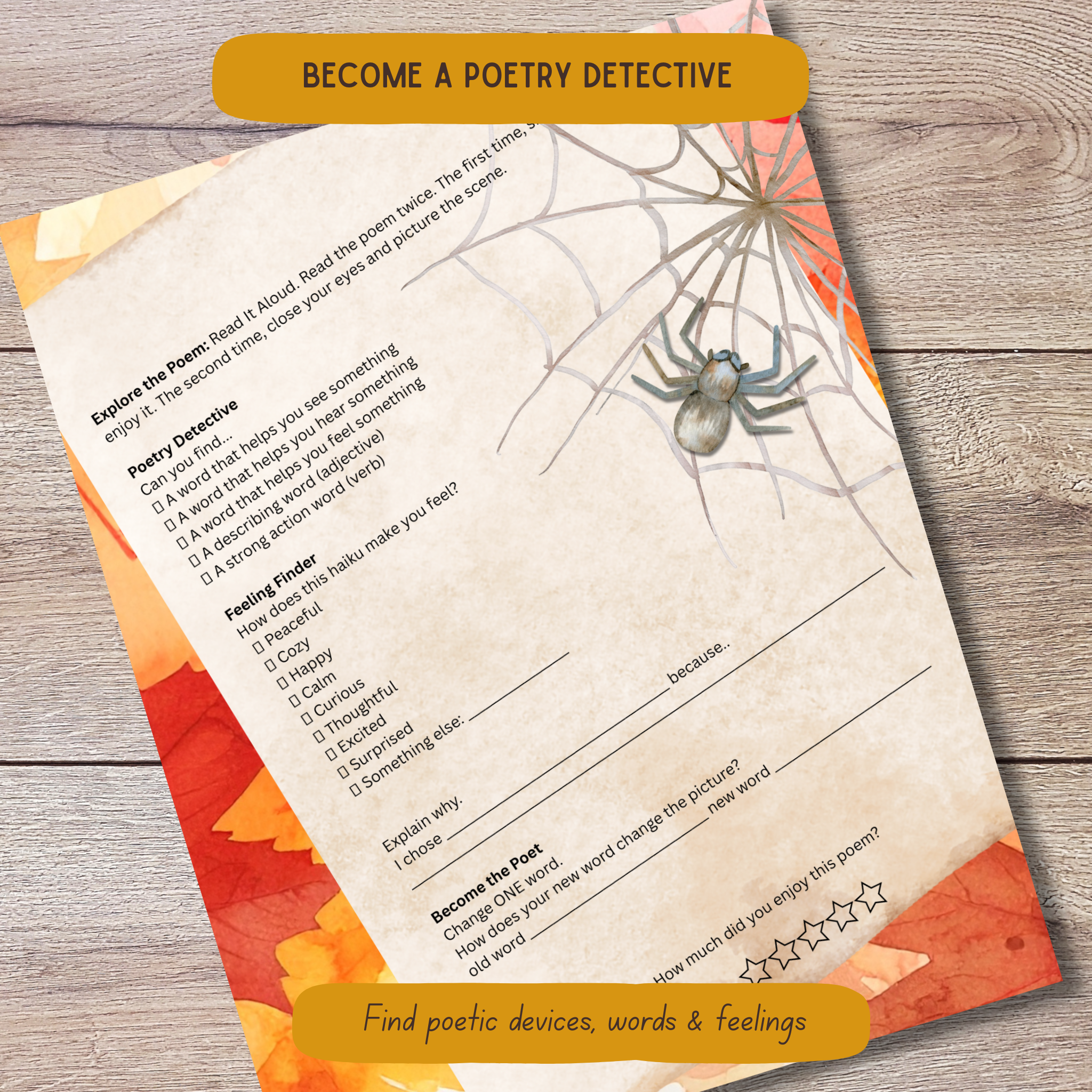 Fall Haiku Poetry Curriculum