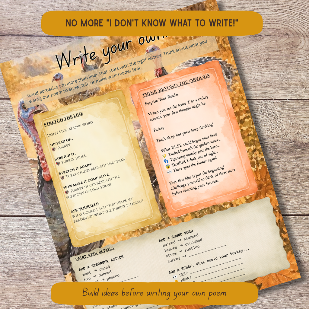 Fall Acrostic Poetry Curriculum