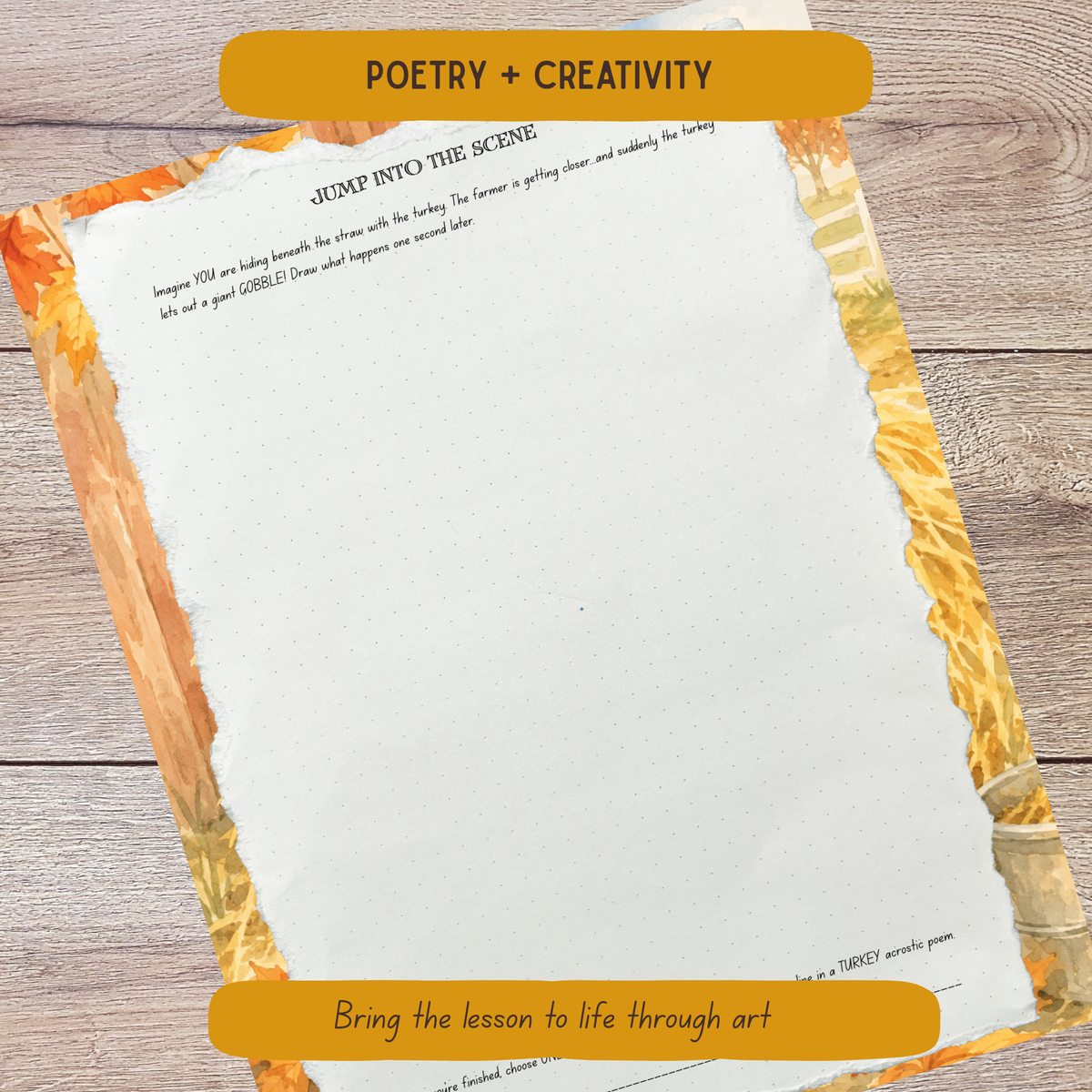 Fall Acrostic Poetry Curriculum
