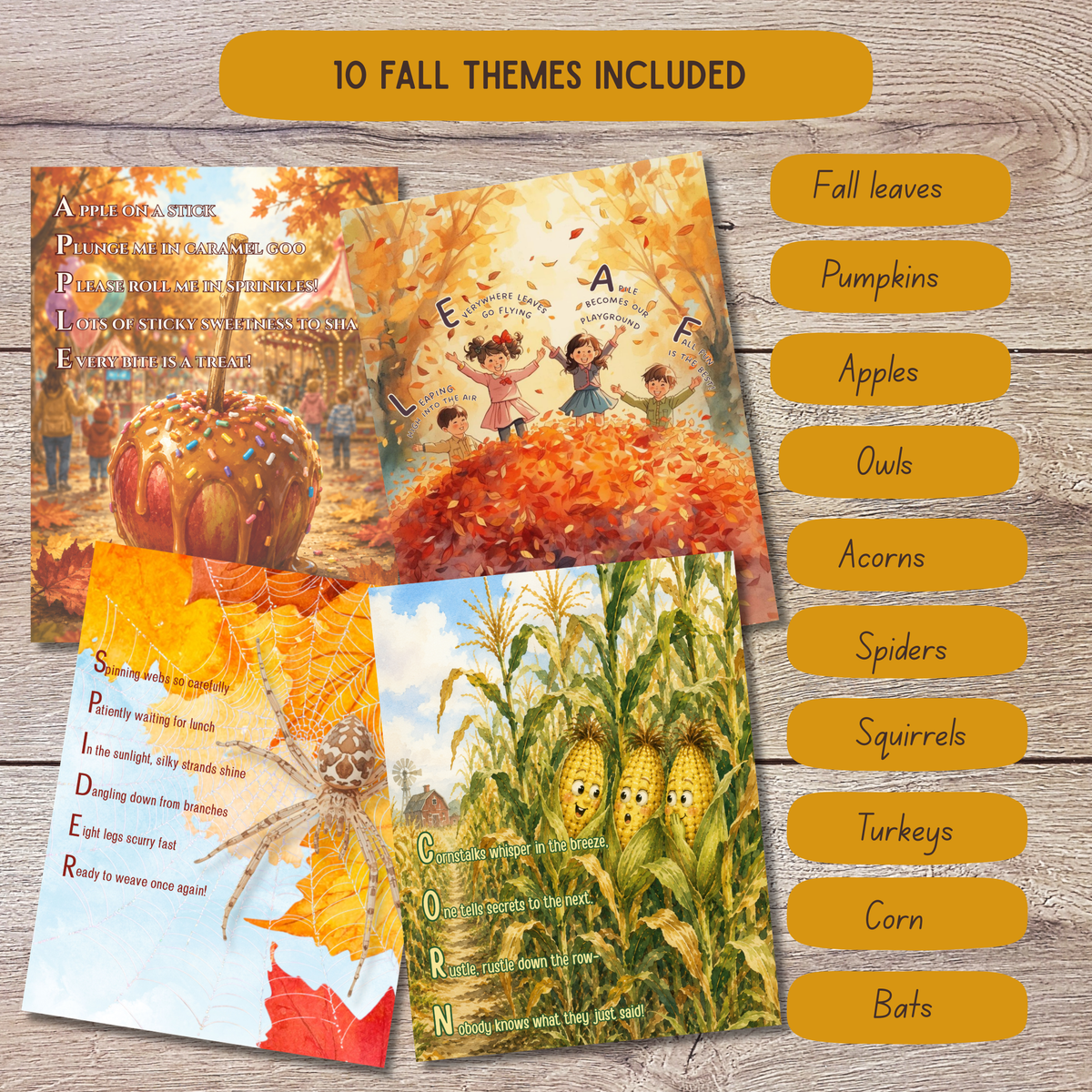 Fall Acrostic Poetry Curriculum