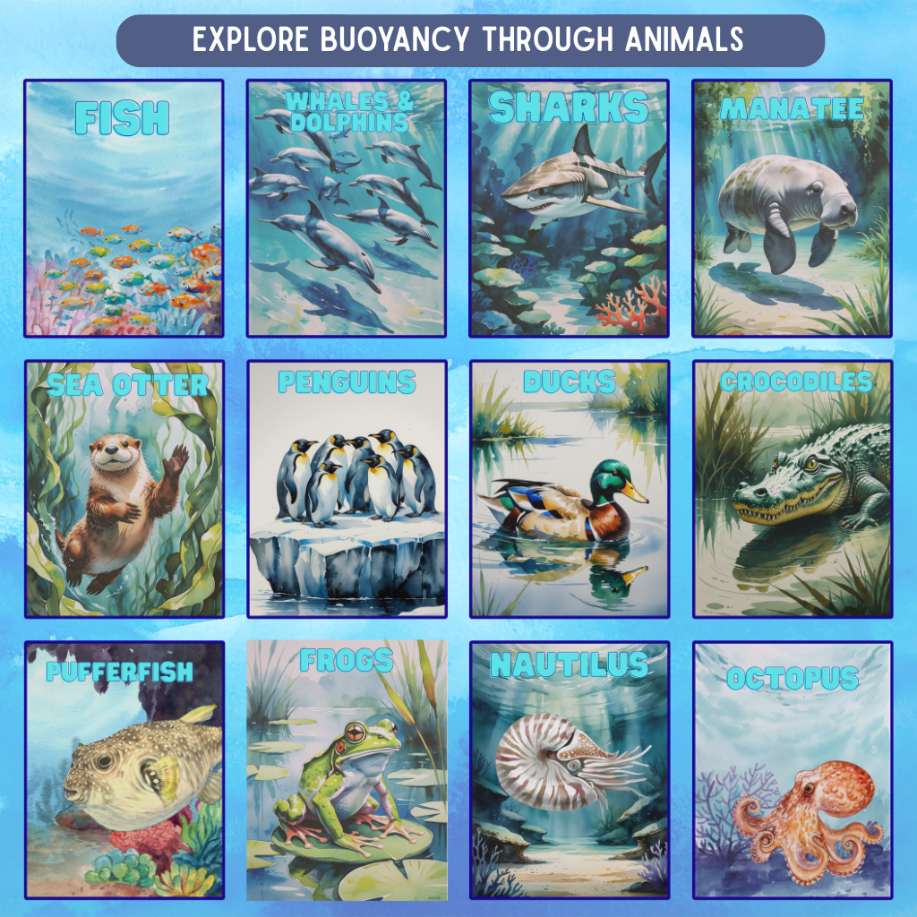 Buoyancy Through Animals | 90-Page Printable Science Unit