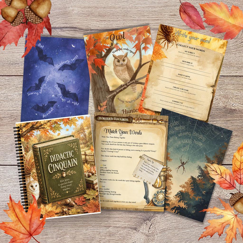 Fall Cinquain Poetry Curriculum - Syllable and Didactic
