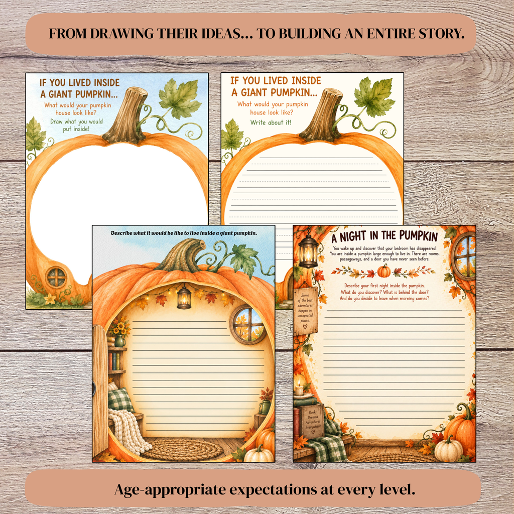 Fall Creative Writing Journal Bundle - All 4 Levels