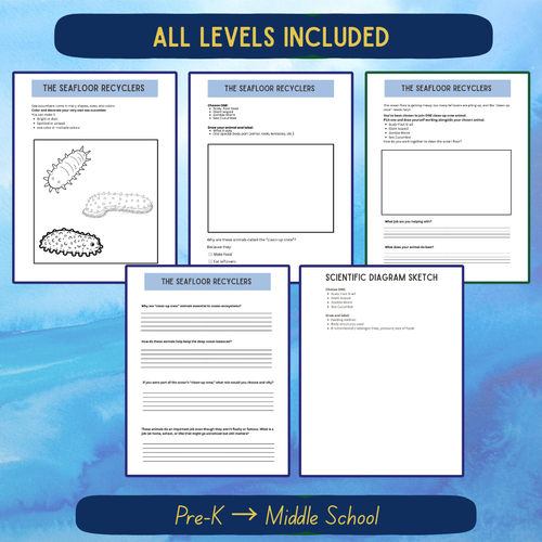 Aquatic Journal Bundle All Levels (Pre-K–Middle School)